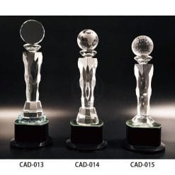 CAD 水晶燈光獎盃製作