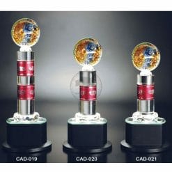 CAD 水晶燈光獎座訂製
