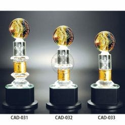 CAD-031033 水晶金屬獎盃製作