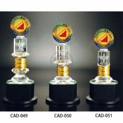 CAD-049051 水晶金屬獎杯