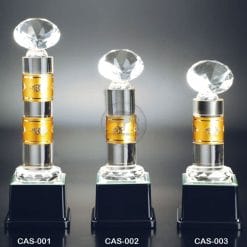 CAS-001003 水晶金屬獎座購買