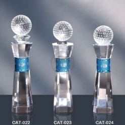 CAT-022024 水晶金屬獎盃訂製
