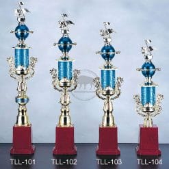 Single-Post Diamond Engraved Aluminum & Dragon Trophies 101 TLL-101104