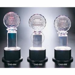 CAD-064066 水晶燈光獎座