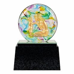 20B149-11-E 水精琉璃雕塑-母儀群倫-雷雕款