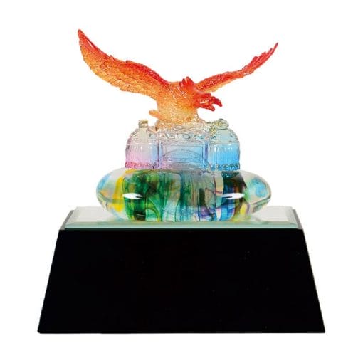 20B153-8-E 水精琉璃雕塑-大展鴻圖-雷雕款
