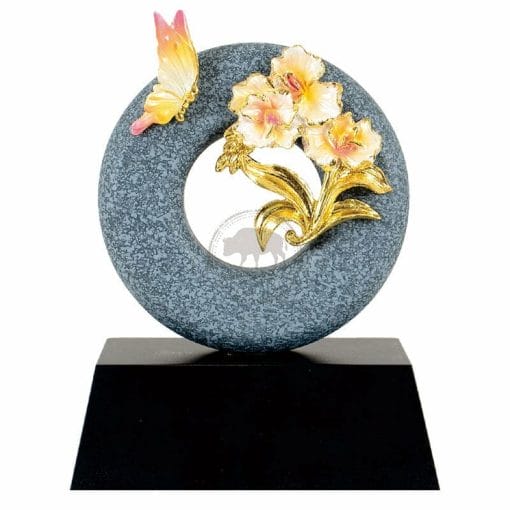 20B161-3-E Sculptures Orchid - Engraving