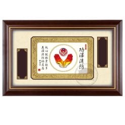 DY-150-6 消防木框壁飾獎牌禮品