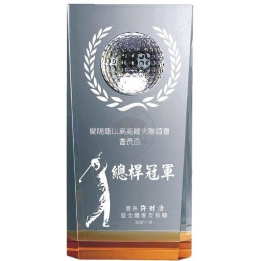 YC-G522 Crystal Golf Awards
