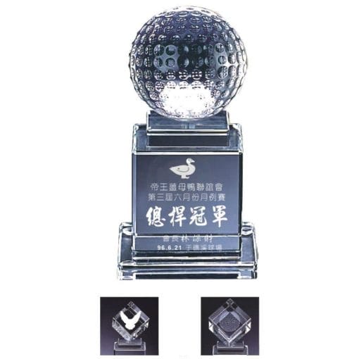 YC-G616 Crystal Golf Awards