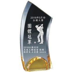 YC-G672-A Crystal Golf Awards