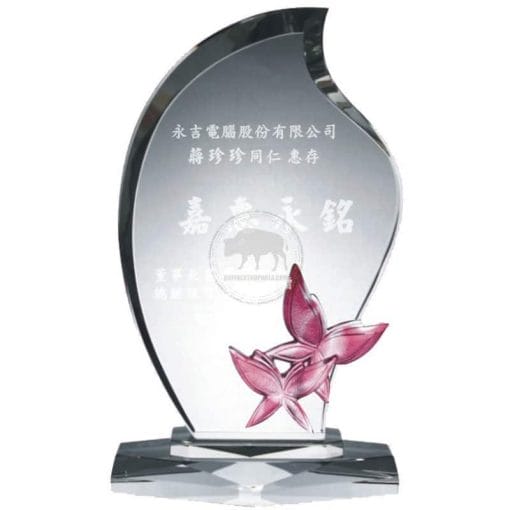 YC-K609-A 水晶琉璃獎牌設計