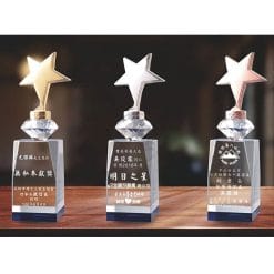Crystal Awards - Unbeatable - Star - Blue PG-099