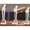 Crystal Awards - Hardworking - Thumb Up - Amber PG-114