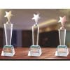 Crystal Awards - Hardworking - Star - Green PG-137