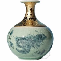 [Tai-Hwa Pottery] Vases - Blue-And-White Arowana 0110000022