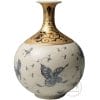[Tai-Hwa Pottery] Vases - Blue-And-White Butterflies 0110000625
