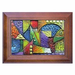 20A221-10 Wooden Crafts Abstract Painting