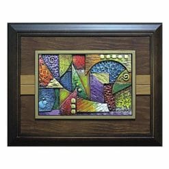 20A222-10 Wooden Crafts Abstract Painting
