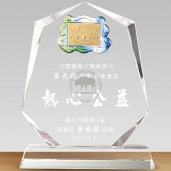 Crystal Plaques - Monumental Achievement - Crown (Gold Foil) PF-084-63