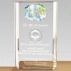 Crystal Plaques - Outstanding Contribution Award - Star (Gold Foil) PF-106-61