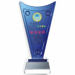 YC-555-P Colour Printed Crystal Awards - Victory