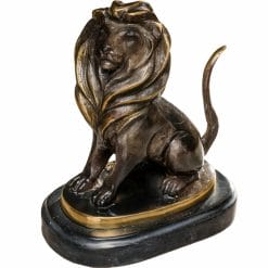 QQ-78078NA Lion Bronze Animals