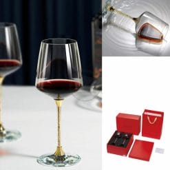 SLR-G19-Gold Drinkware - Red Wine Glass (Pure Gold Foil)
