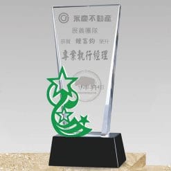 Crystal Plaques - Cultivation - Starry Sky - Green PF-003-47-G