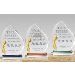 Crystal Plaques - Talent - Feather PF-103-24