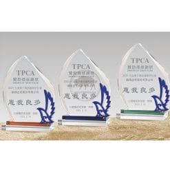 Crystal Plaques - Talent - Dove of Peace - Blue PF-103-45-B