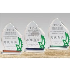 Crystal Plaques - Talent - Dove of Peace - Green PF-103-45-G