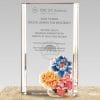 Crystal Plaques - Outstanding Contribution Award - Splendid Flowers PF-106-50