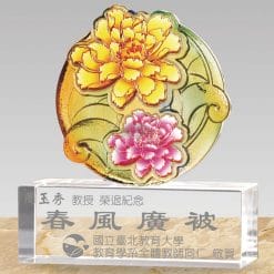 琉璃花水晶獎盃訂製 PI-078-3