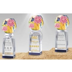 Crystal Awards - Unbeatable - Bloom - Blue PI-098-0406