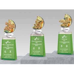 Crystal Awards - Retirement - Green PX-016-0103